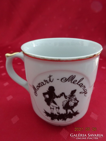 Epiag Czechoslovak quality porcelain cup with mozart melange inscription. He has!