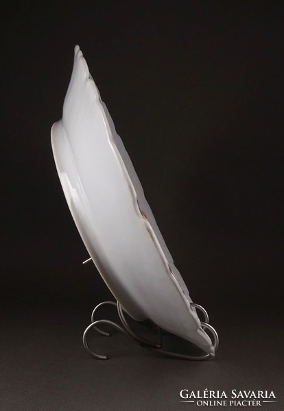 1E666 Antik ovális alakú nagyméretű Elbogen porcelán húsos tál pecsenyetál 45.5 cm