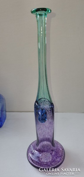 Kosta boda Bertil Vallien decorative glass (green-purple transition)