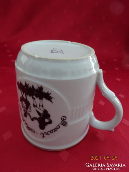 Epiag Czechoslovak quality porcelain cup with mozart melange inscription. He has!
