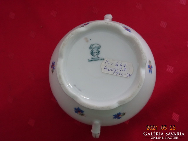 EPIAG csehszlovák minőségi porcelán cukortartó, felső átmérője 9,5 cm. Vanneki!