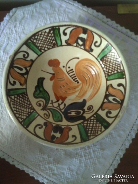 Corundian rooster plate, wall plate