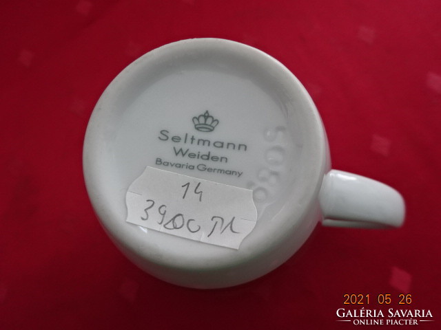 SELTMANN Weiden  Bavaria német porcelán pohár, Wien Caffe felirattal. Vanneki!