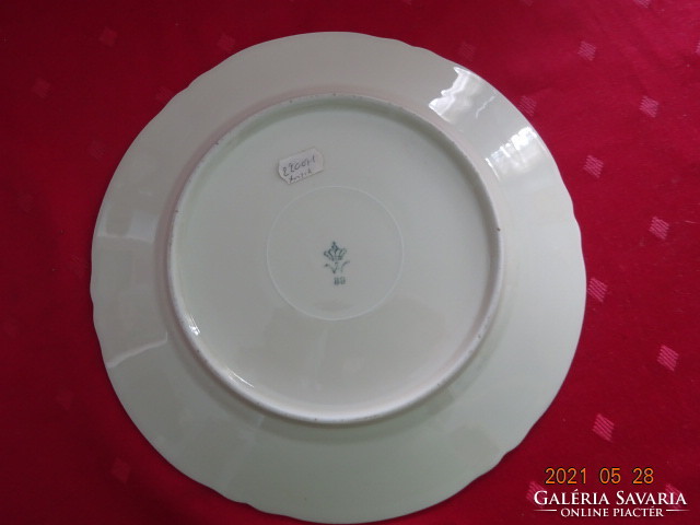 German porcelain, antique, floral flat plate, diameter 24 cm. He has!