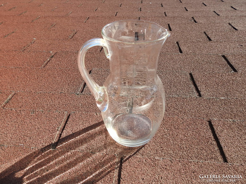 Retro restaurant water jug - glass jug