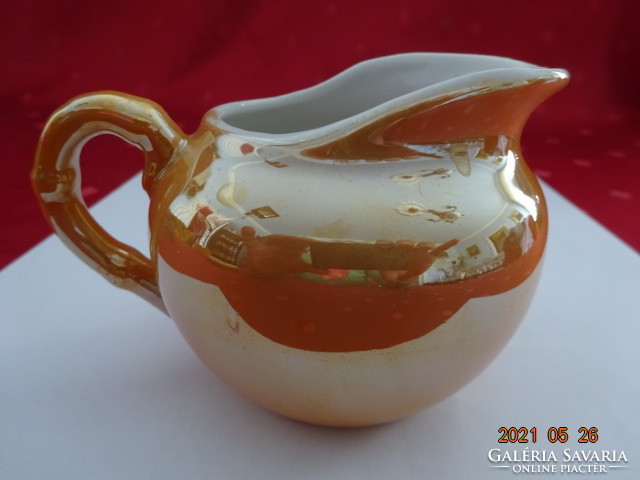Japán porcelán tejkiöntő, átlátszó, magassága 6,5 cm. Vanneki!
