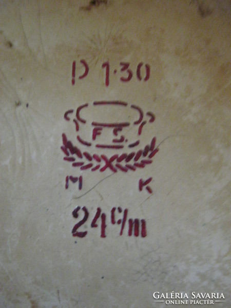 Old marked enamel plate