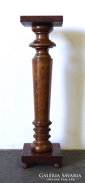 1E752 Antik fa szobortartó posztamens 97 cm