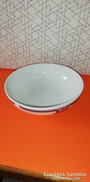 Retró Alföldi köretes tál, menzás porcelán tál.