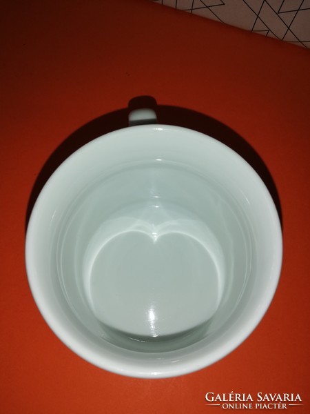 Narancssárga mintás Zsolnay csésze, bögre 8.