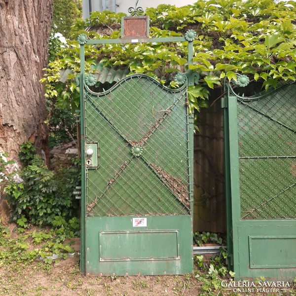 100-year-old, Haidekker art nouveau wrought iron gate