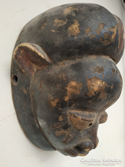Antik afrikai yoruba népcsoport maszk Nigéria fal 21. 4033