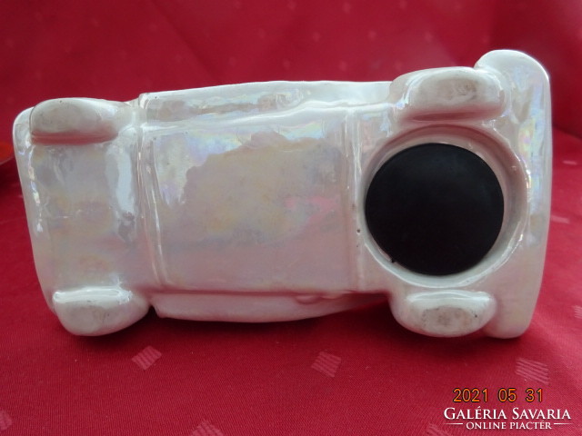 Glazed ceramic bushing, convertible-shaped car, length 18 cm. He has!