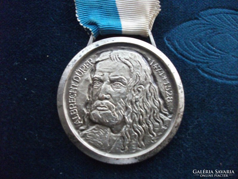 Dürer's self-portrait silver plated brooch/pendant b.H.Mayer pforzheim 1971