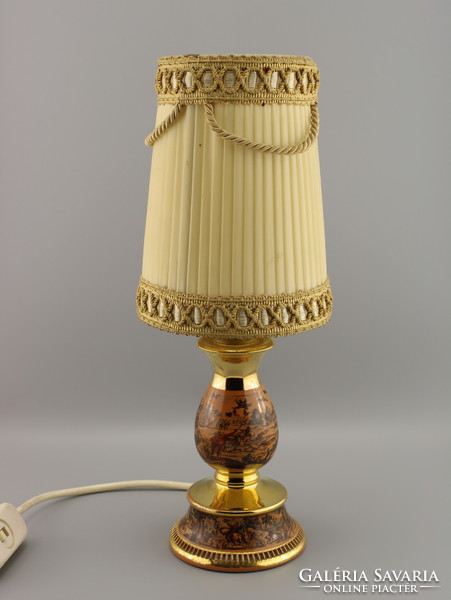 Kerámia kézzel készített asztali lámpa, Olaszország