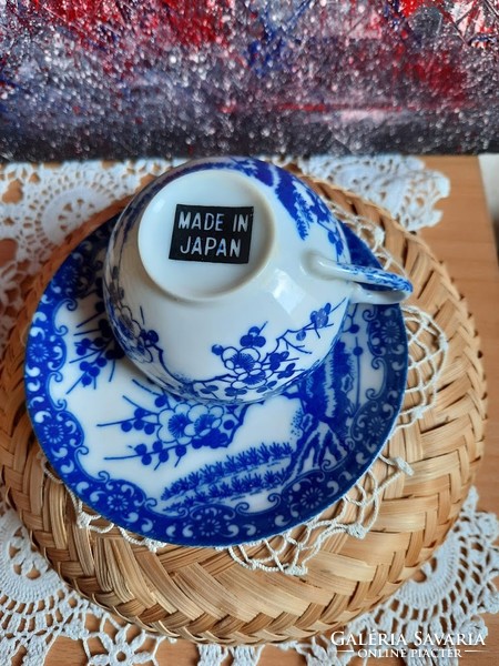 Japán teás csésze szett, tojáshéj, hibátlan, új