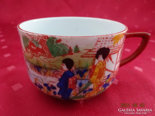 Victoria csehszlovák porcelán, antik japán teáscsésze. Vanneki!