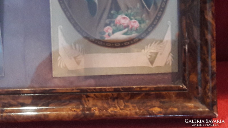 Antique Heart of Jesus and Saint Elizabeth picture