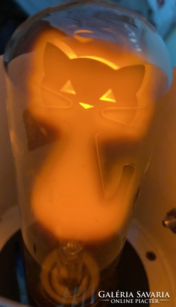 Retro rare Hungarian glimm cat cat glowing burning Óbuda v posta