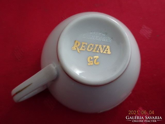 Regina csehszlovák porcelán kávéscsésze hatdarabos.