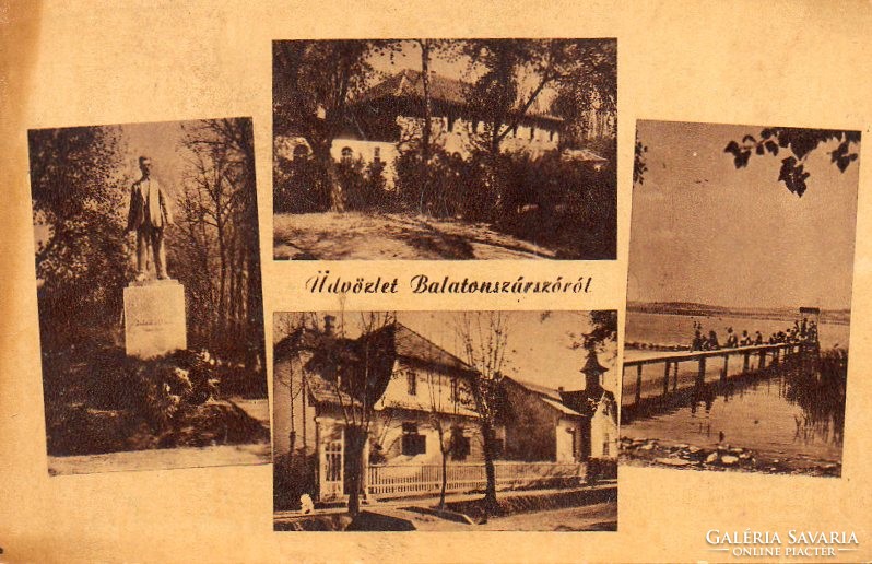 Ba - 123 Körkép a Balaton vidékről a XX.század közepén .Balatonszárszó, részletek