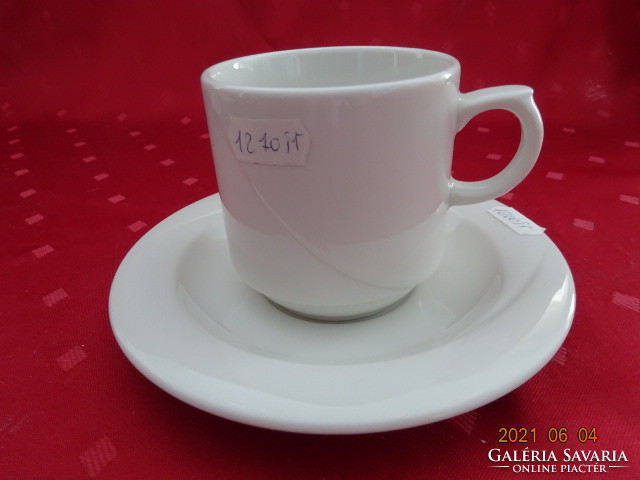 SELTMANN WEIDEN Bavaria német porcelán, fehér teás pohár + alátét. Vanneki!