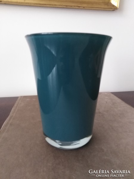 Art déco jellegű - vastag falú üveg váza