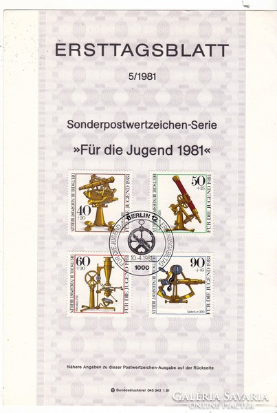 Berlin filatéliai termék 1981