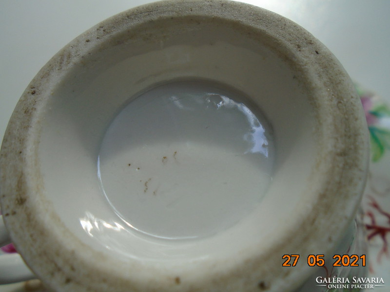 1842  "PRAG" benyomott jelzéssel ,muzeális csésze alátéttel a Kriegel&Co cégtől ritka mintával