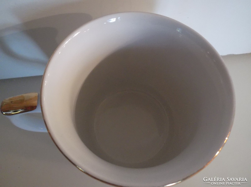 Mug - marked - mozart - patterned on both sides - 2.5 Dl - gilded - porcelain