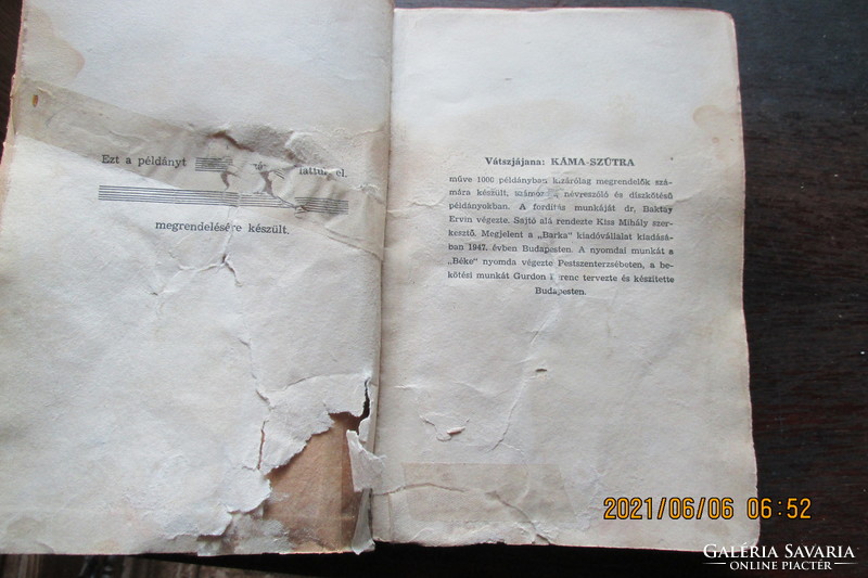 Antik,de  sérült könyvcsomag