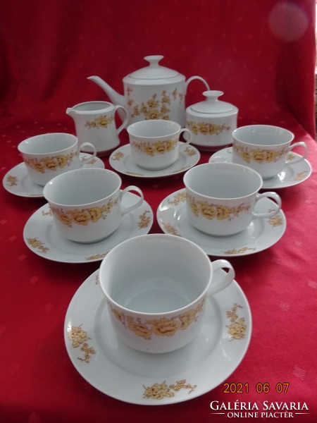 Lowland porcelain, tea set for six people, 15 pieces. He has!