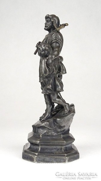 1E861 Antik jelzett ezüstözött WMF Tell Vilmos nyílpuskás szobor 15 cm