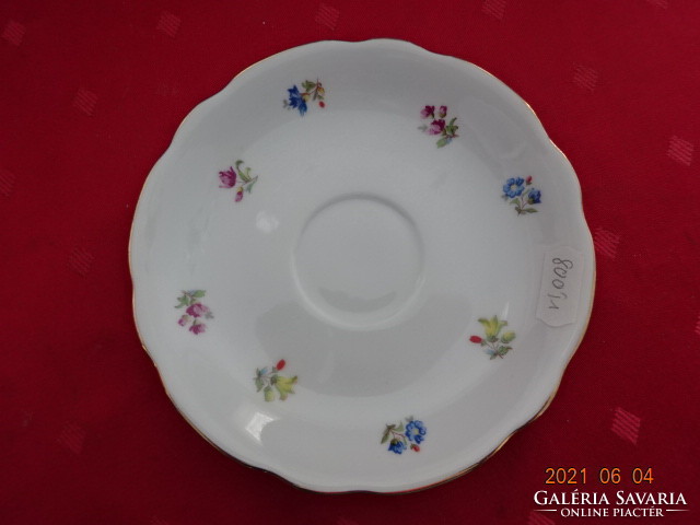 BOHEMIA  csehszlovák porcelán teáscsésze alátét, apró virágmintás. Vanneki!