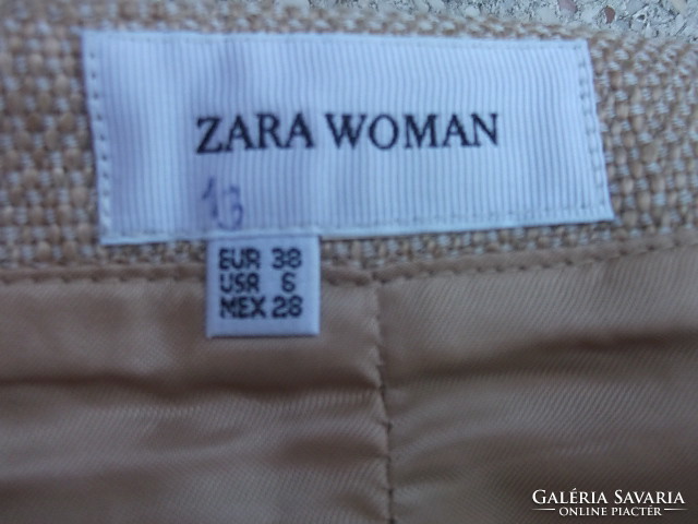 Zara márk. minőségi  bézs szinű szoknya 38-as