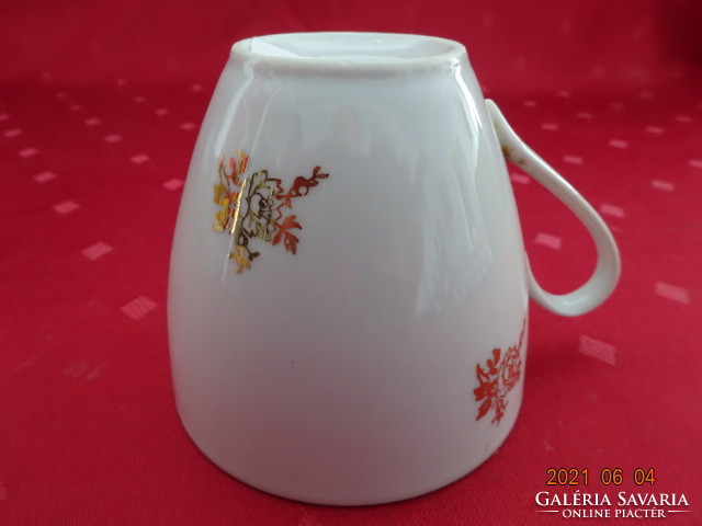 Bohemia Czechoslovak porcelain mug with gold pattern, height 7.5 cm. He has!