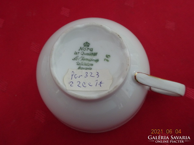 NORA Seltmann Weiden Bavaria minőségi német porcelán teáscsésze, arany szegéllyel. Vanneki!