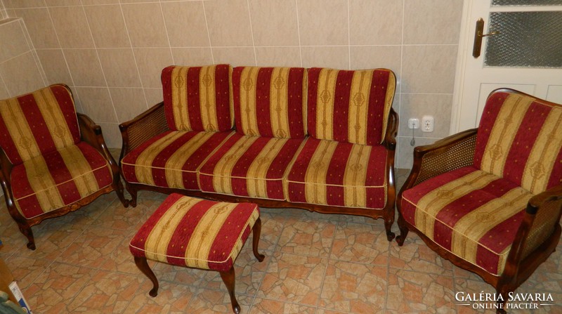 Chippendale 4 részes rattan szalongarnitúra