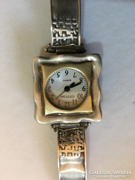 Israeli silver watch, which is also gilded on the head