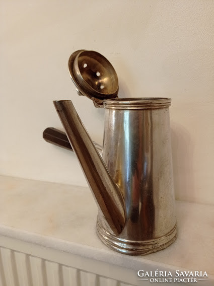 Antique Chrome Plated Copper Chocolate Chocolate Pouring Pitcher Kitchen Restaurant Catering Tool 4276