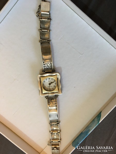 Israeli silver watch, which is also gilded on the head