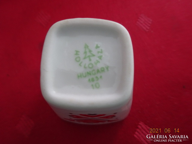 Hollóházi porcelán kupica, magassága 4 cm. Vanneki!