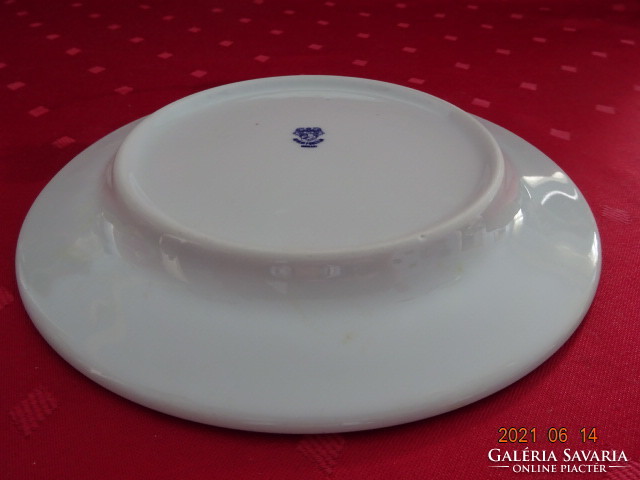 Lowland porcelain, purple patterned small plate, diameter 19.5 cm. He has!
