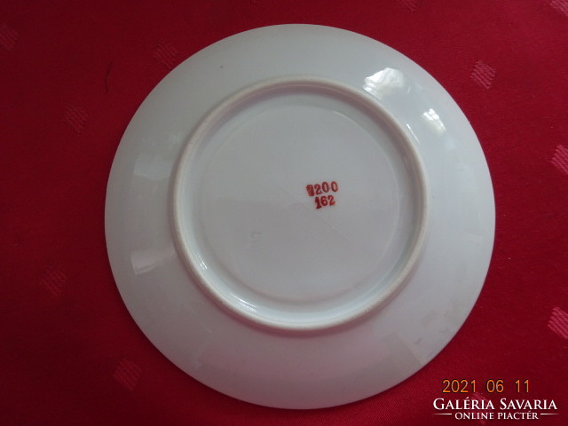 German porcelain - numbered -, teacup coaster, diameter 14.5 cm. He has!