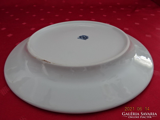 Lowland porcelain, blue striped small plate, diameter 19 cm. He has!