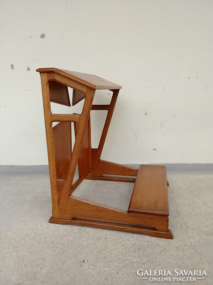 Antique art deco Christian religion cross prayer stool simple line kneeling prayer chair 4292
