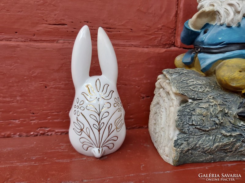Rare aquincum flower bunny rabbit collector's rarer nipp figure