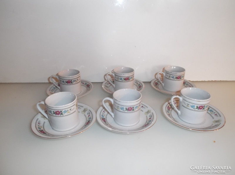 Coffee set - marked - Chinese - porcelain - cup 1.5 dl - saucer 12 cm - flawless