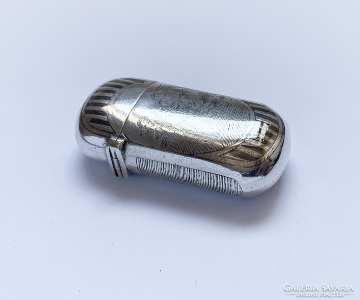 Russian silver match holder 1871, Moscow.