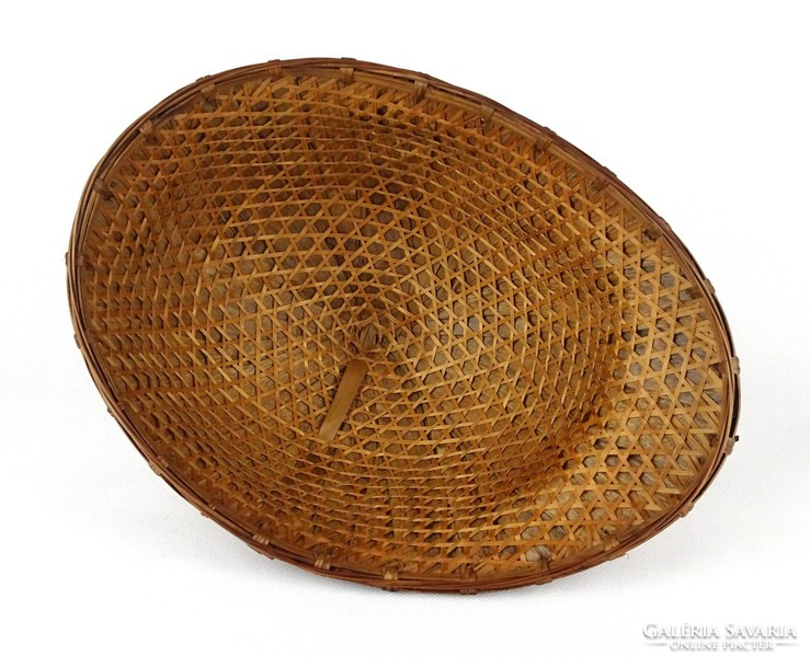 1E993 Antik fonott szalmakalap szafari kalap XIX. századi